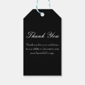 Custom 3 Fotos Skriptfotografie danke Geschenkanhänger (Rückseite)