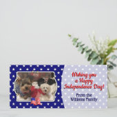 Custom 3 Fotos USA American Flag Patriotic Niedlic (Stehend Vorderseite)