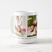 Custom 3 Grandkids Foto Collage Beste Oma Tasse (Vorderseite Links)
