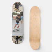 Custom 3-Photo Collage | Personalized Kids Action  Skateboard (Vorderseite)