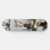 Custom 3-Photo Collage | Personalized Kids Action  Skateboard (Horizontal)