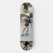 Custom 3-Photo Collage | Personalized Kids Action  Skateboard (Vorderseite)