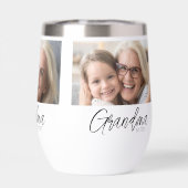 Custom 3 Photo Grandma Established Year (Rückseite)
