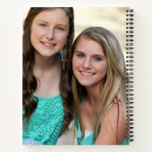 Custom 3 Sections Family Foto Collage Black Frame Notizblock (Rückseite)