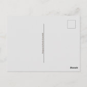 Custom 3 Sections Family Foto Collage Black Frame Postkarte (Rückseite)