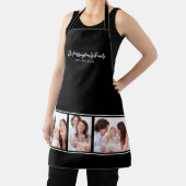 Custom 3 Sections Family Foto Collage Black Frame Schürze (InSitu)