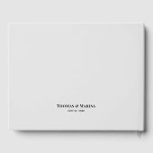 Custom 3 Sections Family Fotos Collage Wedding Gästebuch (Rückseite)