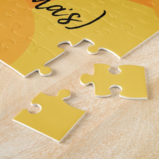 Custom 3 Square Foto Collage Kein Ort wie Zuhause Puzzle (Seite)