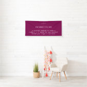 Custom 3' x 5' Bold Magenta Business Banner (Insitu)