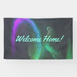 Custom 3' x 5' Welcome Zuhause Vinyl Banner - Pers