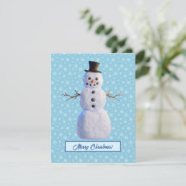 Custom 3D Snowman Weihnachtskarte Dankeskarte