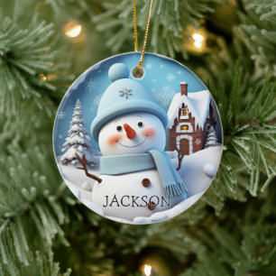 Custom 3D Snowman Weihnachtsschmuck
