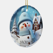 Custom 3D Snowman Weihnachtsschmuck (Rechts)