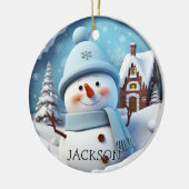 Custom 3D Snowman Weihnachtsschmuck (Links)