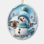 Custom 3D Snowman Weihnachtsschmuck (Links)
