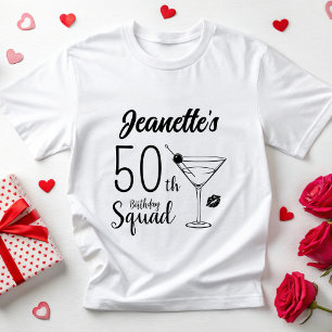 Custom 40. 50. Geburtstag Squad Girls Bday Crew T-Shirt