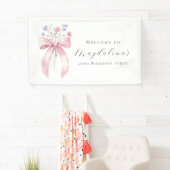 Custom 40. Geburtstag Banner Bow-Wildblume (Insitu)