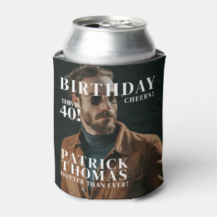 Custom 40. Geburtstag Party Magazine Cover Cheers Dosenkühler