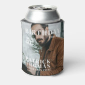 Custom 40. Geburtstag Party Magazine Cover Cheers Dosenkühler (Kanne Rückseite)