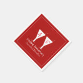 Custom 40. Ruby Hochzeitssaal Serviette (Ecke)