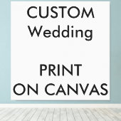 Custom 40" x 40" Square Wrapped Canvas Wall Art Leinwanddruck (Insitu (Holzboden))