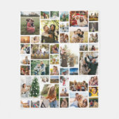 Custom 42 Foto Collage Fleecedecke (Vorderseite)