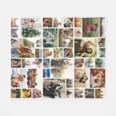 Custom 42 Foto Collage Fleecedecke (Vorderseite (Horizontal))