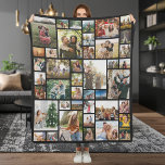 Custom 42 Foto Collage Fleecedecke<br><div class="desc">Machen Sie Ihre eigene Decke mit 42 Ihrer hochgeschätzten Foto-Erinnerungen in einer modernen Gitter-Stil Foto Collage. Fügen Sie einfach Ihre Bilder für individuelle Foto-Wohngestaltung oder personalisierte Geschenke für Familie und Freunde hinzu.</div>