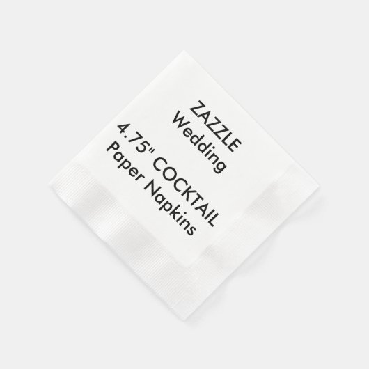 Custom 4.75" COCKTAIL Disposable Paper Napkins Serviette (Ecke)
