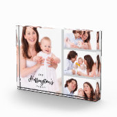 Custom 4 Family Photos Collage Rectangle Frame Fotoblock (Rechts)
