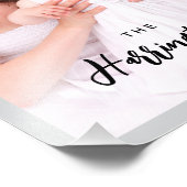 Custom 4 Family Photos Collage Rectangle Frame Fotodruck (Ecke)