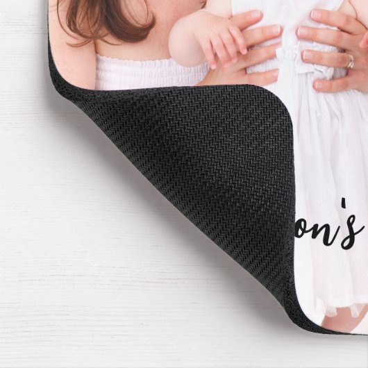 Custom 4 Family Photos Collage Rectangle Frame Mousepad (Ecke)
