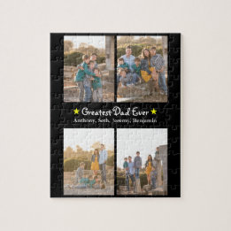 Custom 4 Foto Bester Vater je Vatertag SM Puzzle