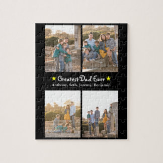 Custom 4 Foto Bester Vater je Vatertag SM Puzzle
