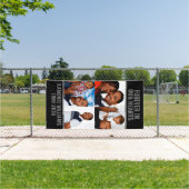Custom 4 Foto Collage Beerdigung Grave Cover Banne Banner (Insitu)