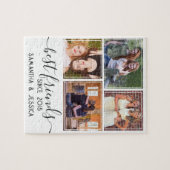 Custom 4 Foto Collage Best Friends BESTE FREUNDIN Puzzle (Horizontal)