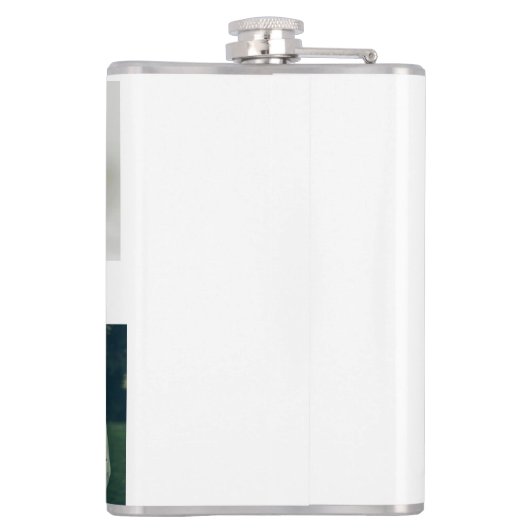 Custom 4 Foto Collage Beste Opa je Flachmann (Rückseite)