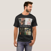 Custom 4 Foto Collage Beste Opa je T-Shirt (Vorne ganz)