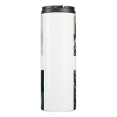 Custom 4 Foto Collage Beste Opa je Thermosbecher (Rückseite)