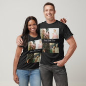 Custom 4 Foto Collage Bester Vater je T-Shirt (Unisex)