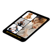 Custom 4 Foto Collage Black Wall Acrylic Foto Magnet (Linke Seite)