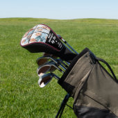 Custom 4 Foto Collage Einzigartiges Großvatergesch Golf Headcover (In SItu)