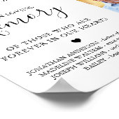 Custom 4 Foto Collage Heaven Wedding Memorial Poster (Ecke)