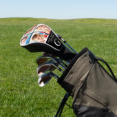Custom 4 Foto Collage Mit Monogramm Golf Head Cove Headcover (In SItu)