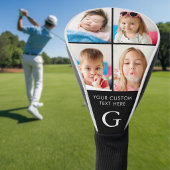Custom 4 Foto Collage Mit Monogramm Golf Head Cove Headcover