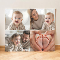 Custom 4 Foto Collage Niedlich Baby