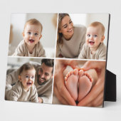 Custom 4 Foto Collage Niedlich Baby Fotoplatte (Seite)
