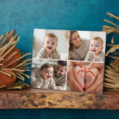 Custom 4 Foto Collage Niedlich Baby Fotoplatte (Seite)