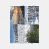 Custom 4 Foto Collage Personalisiert Fleecedecke (Vorderseite)