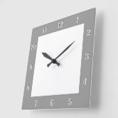 Custom 4 Foto Collage Personalisiert Quadratische Wanduhr (Winkel)